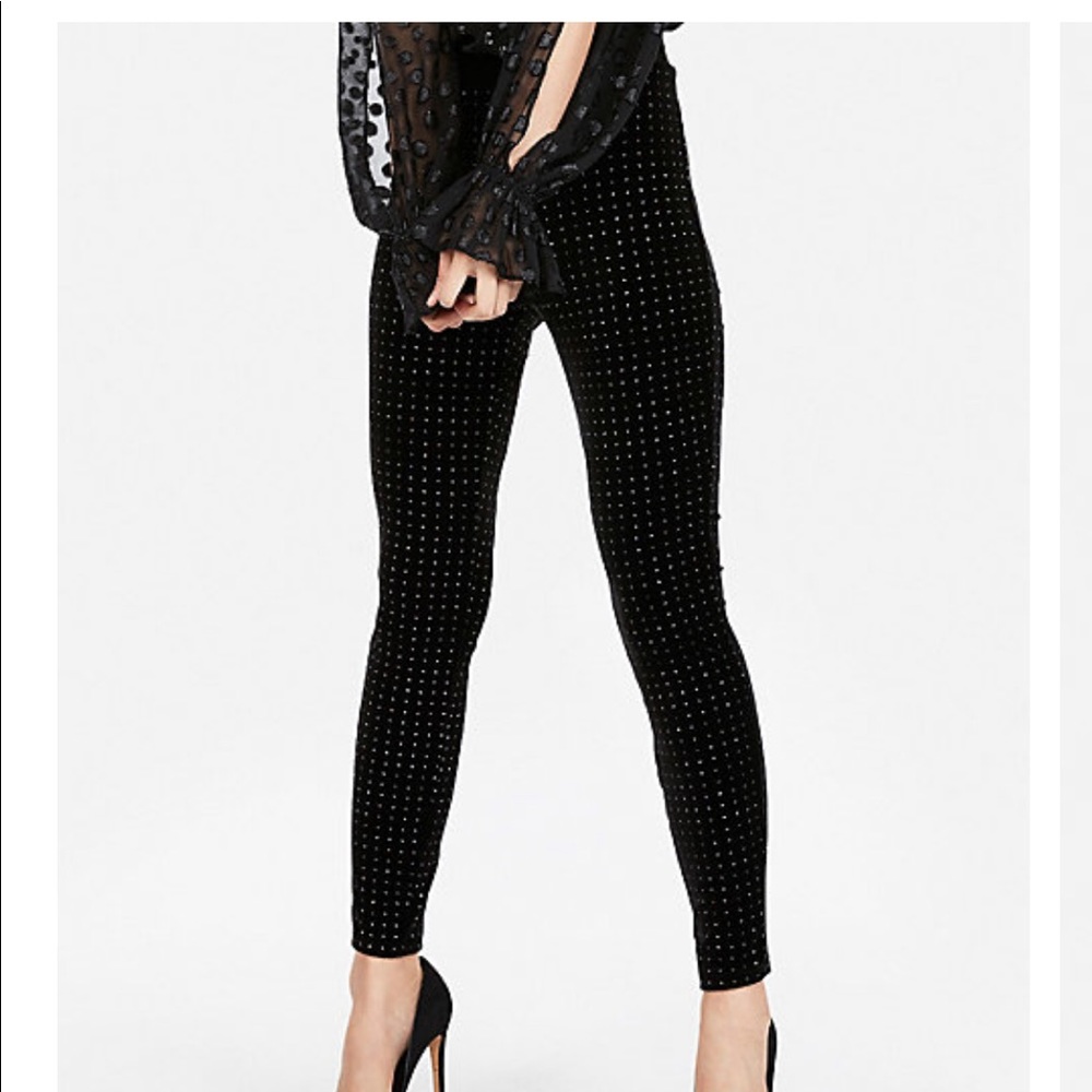 ‼️EXPRESS Mid Rise Polka Dot Leggings‼️